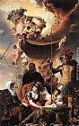 Caesar Van Everdingen Canvas Paintings - Allegory of the Birth of Frederik Hendrik